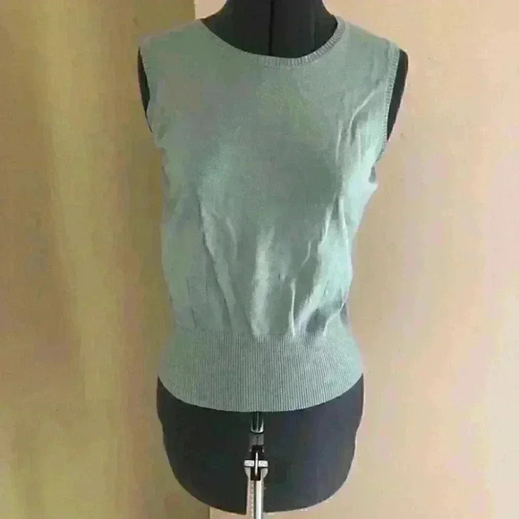 VTG Merona Y2K academia set vest sweater neutral color MEDIUM - Picture 9 of 9